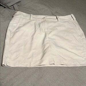 Nike Golf womens Cream Flat Front skort